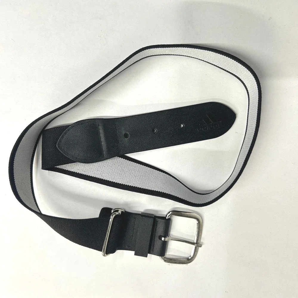 Adidas Elastic Baseball Softball Belt‎ OSFM Black White Athletic Gorpcore Sporty